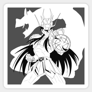 dragon shiryu in myth cloth of saint, in saint seiya anime ecopop Sticker
